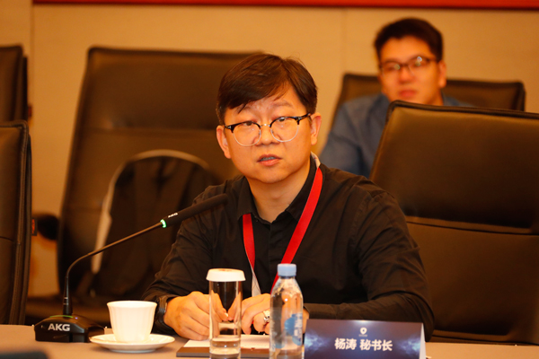 安卓绿色联盟秘书长杨涛进行会议总结