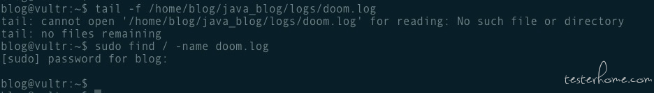 找不到doom.log