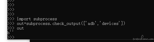 python 调用adb 设备命令返回值为空，求大神们帮忙分析一下· TesterHome